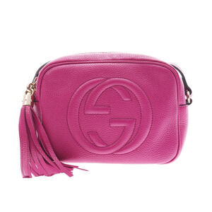 GUCCI Disco Bag Pink Leather Shoulder